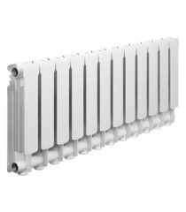 Радиатор алюминиевый Rifar Alum 350 мм 12 секций 1" боковое подключение белый - фото 7