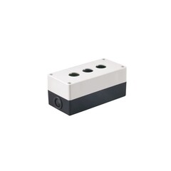 Корпус поста IEK КП103 пластиковый IP54 для кнопок управления 3 место белый (BKP10-3-K01)