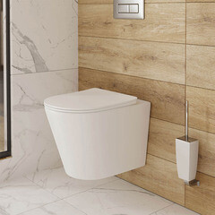 Унитаз подвесной Iddis Calipso безободковый с сиденьем дюропласт микролифт (CALRDSEi25/CALRNSEi25) - фото 6