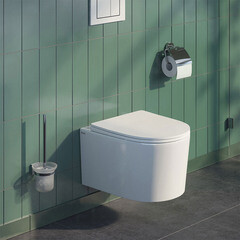 Унитаз подвесной Iddis Stone безободковый с сиденьем дюропласт микролифт (STORDSEi25) - фото 3