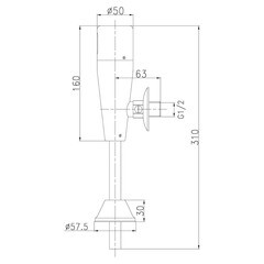 Кран для писсуара Lemark Project сенсорный (LM4654CE) - фото 8