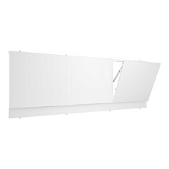 Экран для ванны фронтальный Метакам Primo ПВХ 180х54 см белый с откидными дверцами с корзинами (4650208862113) - фото 6