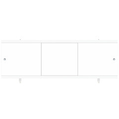 Экран для ванны Метакам Diletto ПВХ 120х54 см белый раздвижной (4650208862830)