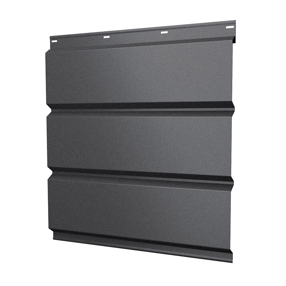 Изображение товара Металлический софит Grand Line графитовый серый 2000 мм для кровли