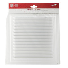 Решетка вентиляционная стальная Era 250х250 мм с сеткой белая - фото 2