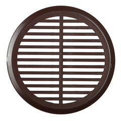 Решетка вентиляционная пластиковая переточная Era ДП d50,4 мм с фланцем d45 мм коричневая (4 шт.) - фото 3