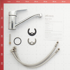 Смеситель для кухни и раковины Milardo Simp однорычажный с поворотным изливом хром (SIMSBR0M01) - фото 5