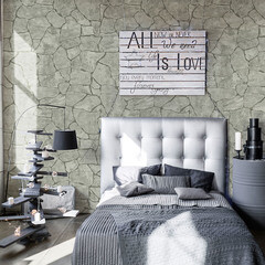 Панель МДФ камень дамасский с тиснением 2440х1220х6 мм Стильный Дом 2,977 кв.м (v58373) - фото 4