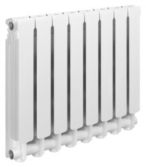 Радиатор алюминиевый Rifar Alum 500 мм 8 секций 1" боковое подключение белый - фото 5