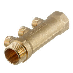 Коллектор Tiemme 1 ВР(г) х 3 выхода 1/2 НР(ш) ЕК х 1 НР(ш) (1910007) - фото 3