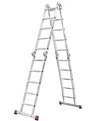 Изображение товара Лестница алюминиевая трансформер четырехсекционная 5 ступеней Новая высота профессиональная