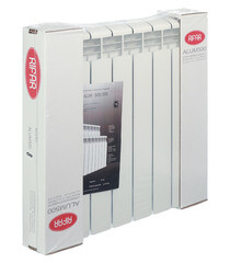 Радиатор алюминиевый Rifar Alum 500 мм 8 секций 1" боковое подключение белый - фото 4