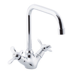 Изображение товара Смеситель для кухни Rossinka Q хром с высоким изливом двухвентильный (Q02-72)