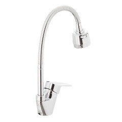 Смеситель для кухни Rossinka S хром с гибким изливом однорычажный (S35-26) - фото 3