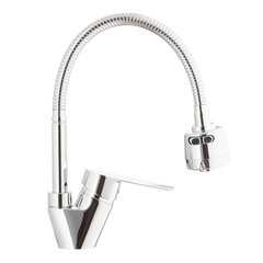 Смеситель для кухни Rossinka S хром с гибким изливом однорычажный (S35-26) - фото 5