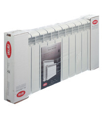 Радиатор алюминиевый Rifar Alum 350 мм 12 секций 1" боковое подключение белый - фото 4