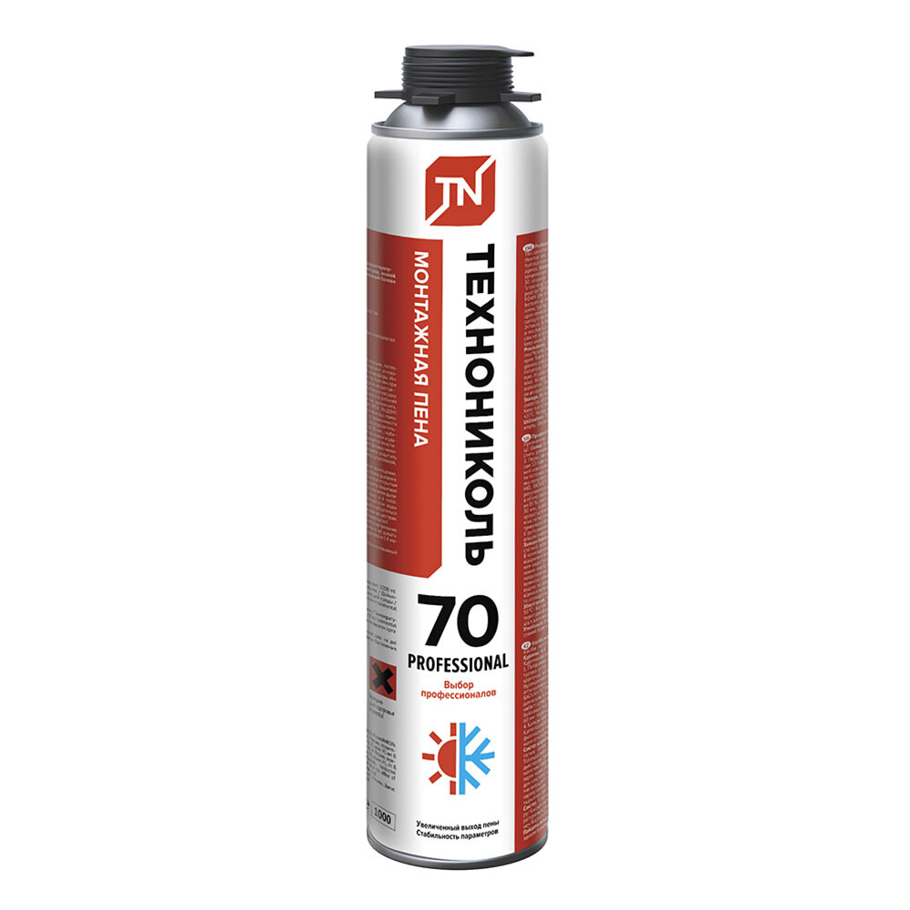 Изображение товара Пена монтажная Технониколь 70 всесезонная 1000 мл — профессиональная герметизация