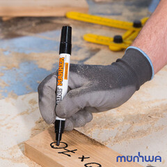 Маркер лаковый для промышленной графики MunHwa Industrial черный грифель 4 мм - фото 2