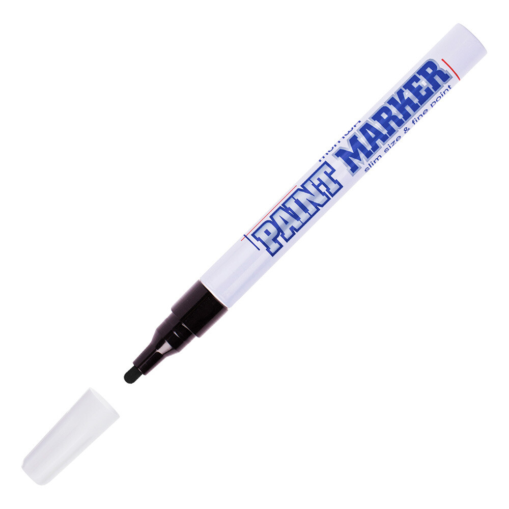 Изображение товара Маркер лаковый для промышленной графики MunHwa Paint Marker Slim черный грифель 2 мм