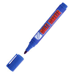 Маркер перманентный Crown Multi Marker синий грифель 3 мм - фото 1