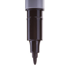 Маркер перманентный Crown Multi Marker Super Slim черный грифель 1 мм - фото 2