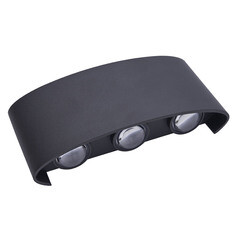 Изображение товара Светильник светодиодный садово-парковый настенный Feron Техно черный 4000К 6 Вт IP54 (06310)