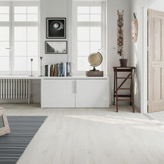 Ламинат 32 класс Quick-Step Creo Plus дуб вирджиния белый 1,596 кв.м 8 мм с фаской влагостойкий - фото 8