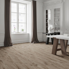 Ламинат 32 класс Quick-Step Creo Plus дуб луизиана коричневый 1,596 кв.м 8 мм с фаской влагостойкий - фото 6