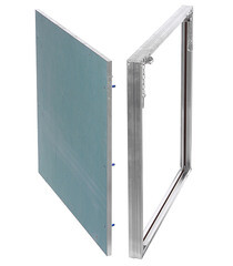 Люк ревизионный под плитку Хаммер Гиппократ-П алюминиевый 600х600 мм скрытый нажимной - фото 8