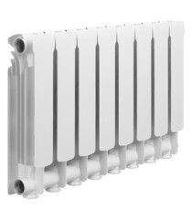 Радиатор алюминиевый Rifar Alum 350 мм 8 секций 1" боковое подключение белый - фото 7