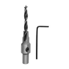 Изображение товара Сверло по дереву Vira 6х92 мм конфирмат для мебельной стяжки 8х50 мм с зенкером (552690)