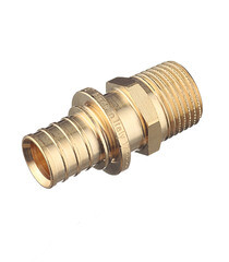 Изображение товара Соединитель прямой Stout 20 мм х 1/2 НР(ш) латунный (SFA-0001-002012)