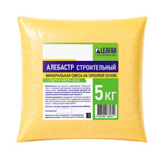 Гипс строительный алебастр Г-5 5 кг
