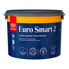 Краска интерьерная Tikkurila/Tikkivala Euro Smart 2 база А белая 9 л