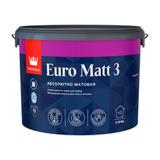 Краска интерьерная Tikkurila/Tikkivala Euro Matt 3 база С бесцветная 9 л