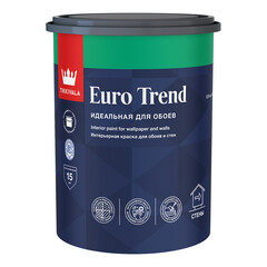 Краска моющаяся Tikkurila/Tikkivala Euro Trend база A белая 0,9 л