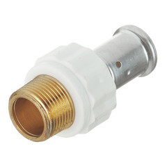 Изображение товара Муфта Henco (17PKW-2005) 20(пресс) х 3/4 НР(ш) PVDF белая