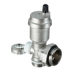 Изображение товара Тройник коллекторный Stout 1" с автоматическим воздухоотводчиком и дренажным вентилем (SMS-1000-010001)