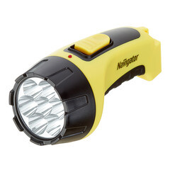Фонарь ручной Navigator (949522) светодиодный 7 LED аккумуляторный SLA 700 мАч ударопрочный пластик с прямой зарядкой от сети - фото 1