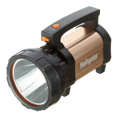Изображение товара Фонарь ручной Navigator (715970) светодиодный 1 LED 10 Вт аккумуляторный SLA 4500 мАч пластик