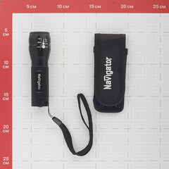 Фонарь ручной Navigator (949676) светодиодный 1 LED 3 Вт на батарейках AAA алюминий с фокусировкой - фото 5