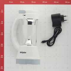 Фонарь кемпинговый Navigator светодиодный 16 LED 1 Вт аккумуляторный Li-Ion 2400 мАч пластик (947740) - фото 4