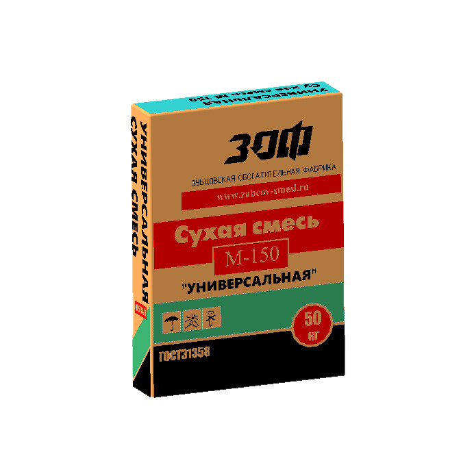 Изображение товара Смесь цементно-песчаная (ЦПС) М150 ЗОФ 50 кг