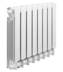 Радиатор биметаллический Rifar Base Ventil 500 мм 8 секций 3/4 нижнее правое подключение белый - фото 6