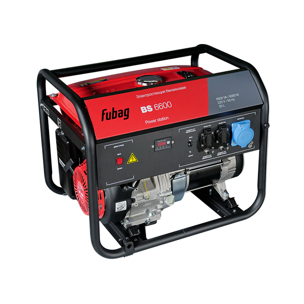 Изображение товара Бензиновый генератор Fubag BS6600 6 кВт с синхронным альтернатором и защитой