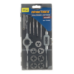 Набор плашек и метчиков Практика (779-462) (17 шт.) - фото 4