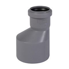 Изображение товара Переходник Ostendorf HTR d90х50 мм пластиковый эксцентрический для внутренней канализации (114720)