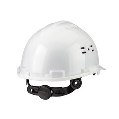Каска защитная Исток Евро белая с храповиком (КАС003Б) - фото 3