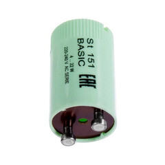 Стартер для люминесцентных ламп 2Р Osram ST 151 Basic 4-22 Вт 220 В (4008321364920) - фото 1