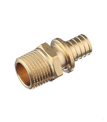 Соединитель прямой Stout 16 мм х 1/2 НР(ш) латунный (SFA-0001-001612) - фото 2